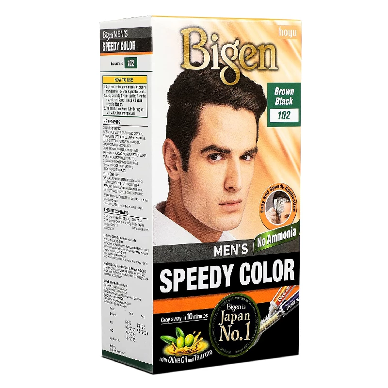 Bigen Men's Speedy Brown Black Hair Color, 80 g-3.webp